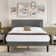 Auxter Bed Frame with Height Adjustable Upholstered Headboard