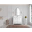 42 po X P 22 po D Meuble-lavabo de salle de bain simple en blanc avec 2 comptoirs Empira
