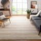 Jared Handmade Beige/Brown Rug