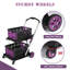 Chariot de magasinage ollapsible avec roues, chariot multifonctionnel 8-en-1 200LBS avec 2 caisses de rangement, chariot d'épicerie avec poignée réglable, frein à pied pour le magasinage / entrepôt / bureau / magasin d'alimentation-131181923