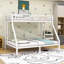Lit superposé simple au-dessus de grand lit simple en métal avec construction silencieuse et échelles doubles-436638193-436638207