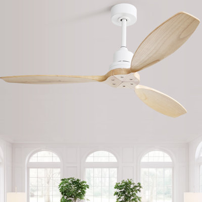 132cm  3 - Blade Propeller Ceiling Fan with Remote Control