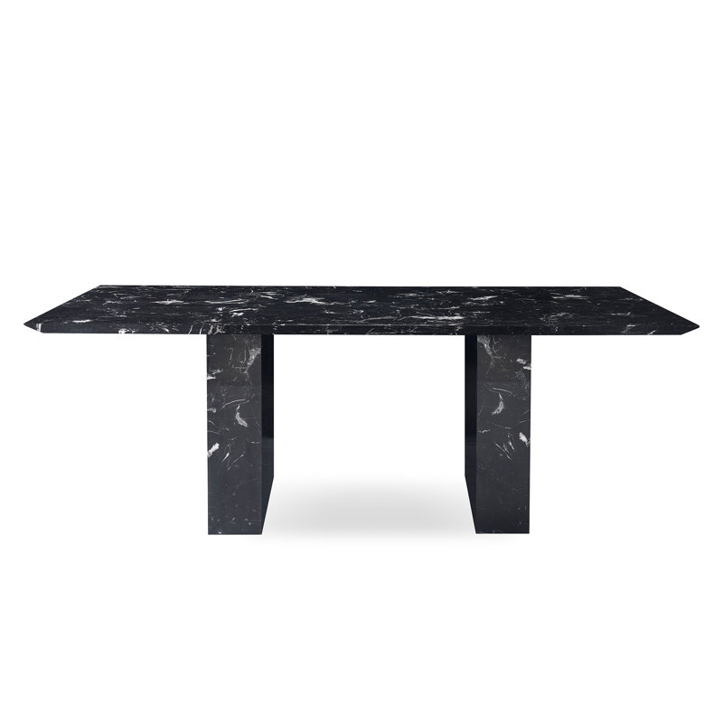 Rectangular with Marble Base Dining Table