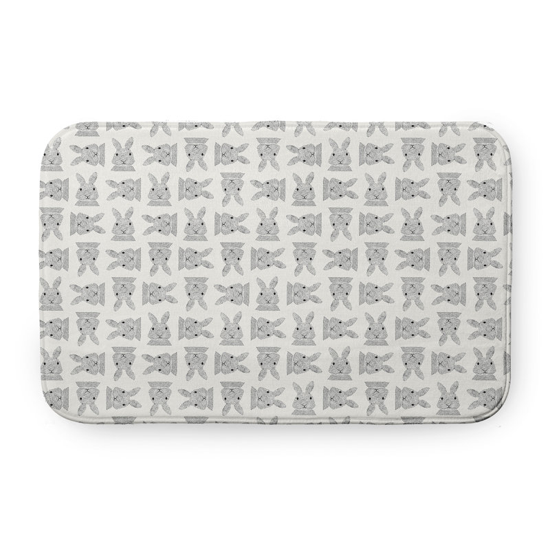 Tapis de bain Braysen, L 17 po x L 24 po, Blanc