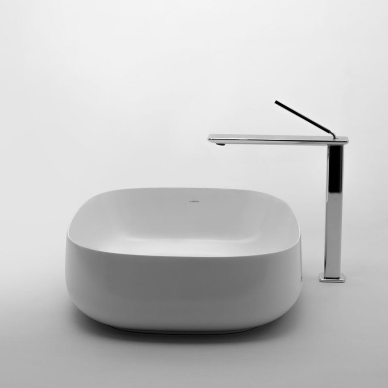 Seed 21.9'' L Bathroom Sink, Glossy White