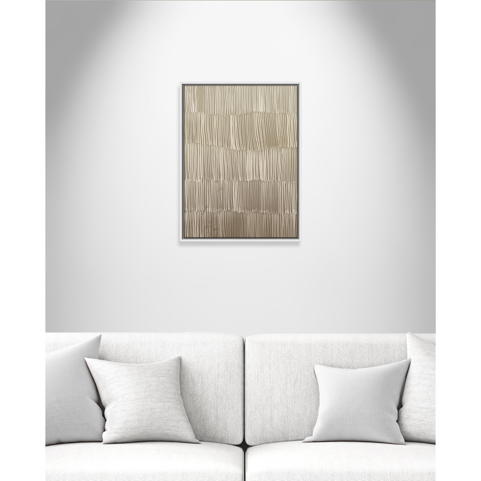 Linear Calm I Print by , 25.5" H x 19.5" W, White Floater