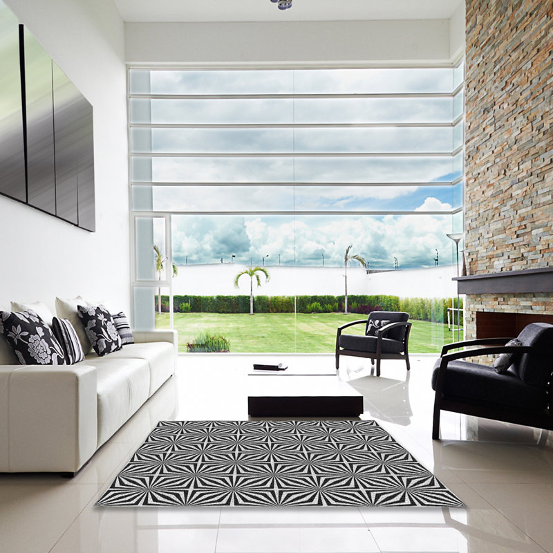 Tapis de zone d’olive à motifs, Carré 6 pi