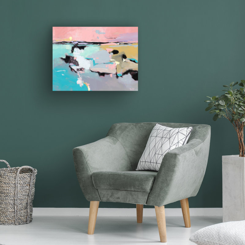 Art abstrait sur toile Meredith Howse, H 35 po x l 47 po x P 2 po
