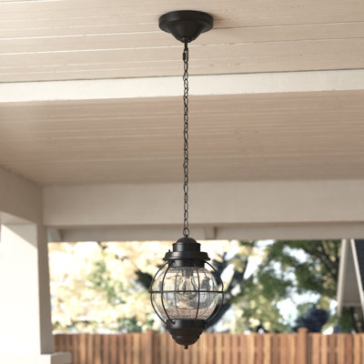Luminaire suspendu d'extérieur 1 lumière H 13,5 po Basham