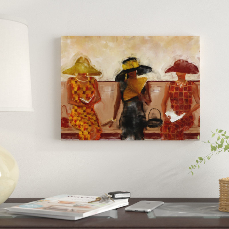 Reproduction d'art graphique sur toile «Women in Church», H 30 po x l 40 po x P 1,5 po