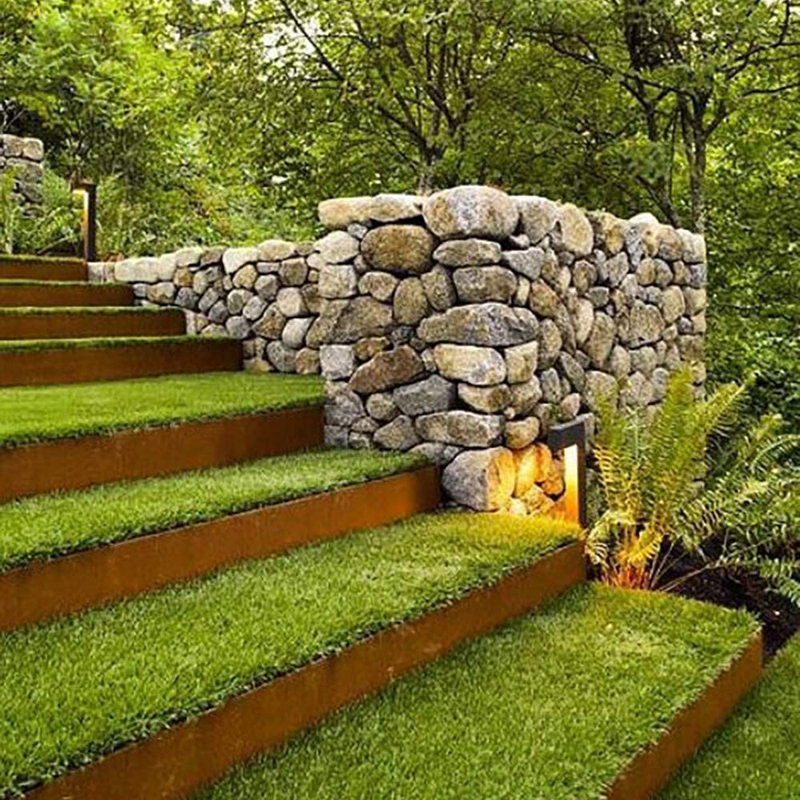 Tapis d'escalier artificiel sur mesure pour gazon, Rectangle 39 po x 13 po