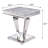 Light Grey And Silver End Table