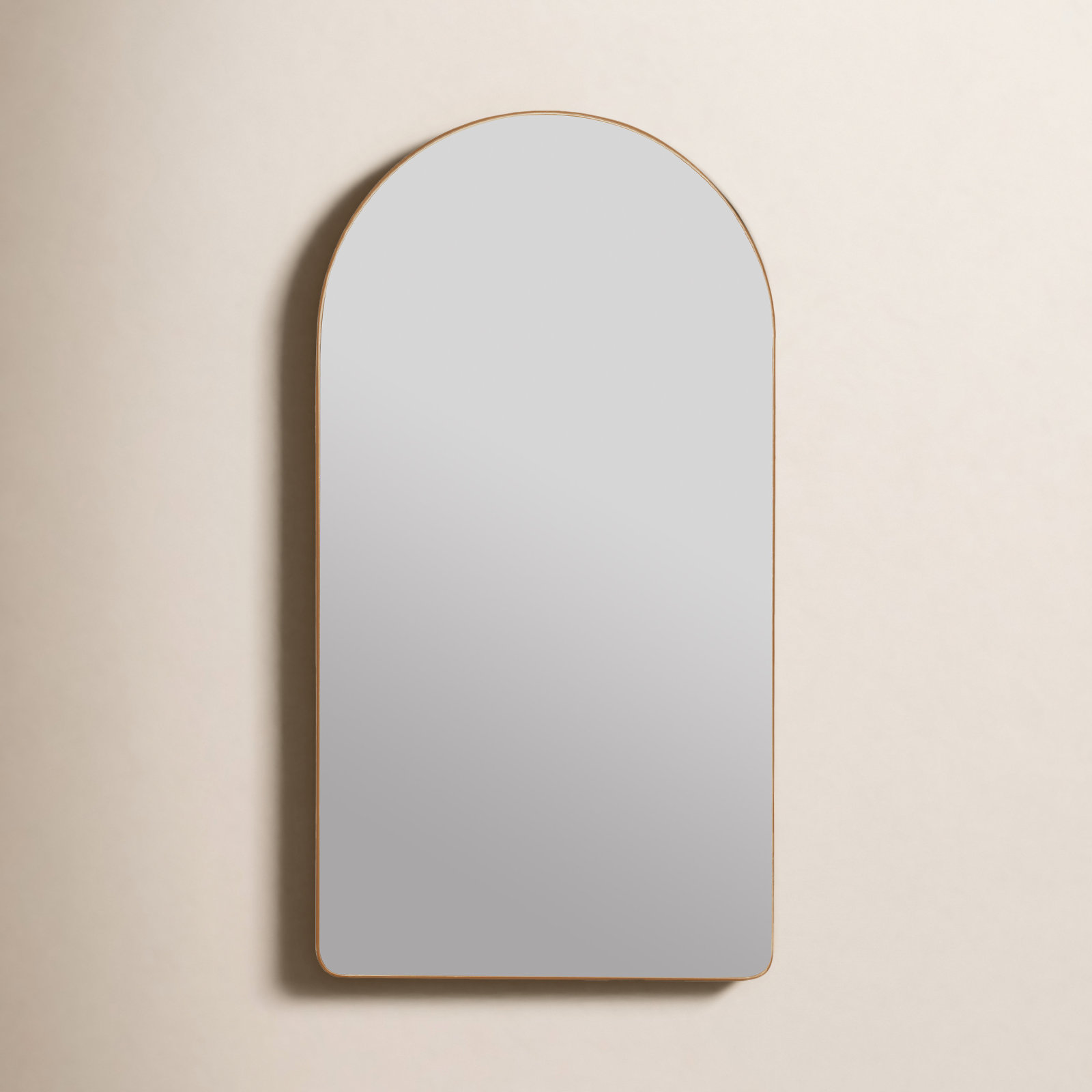 Eaton Arched Medicine Cabinet, Recess Mount, Gold