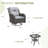 Stylish Outdoor Woven Rattan Swivel Chair And Side Table Set-110093348