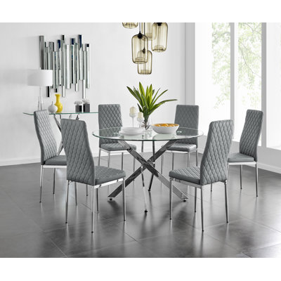 Eubanks Dining Set with 6 Chairs