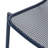 2 Stackable Chair Collection, Matte Navy Iron Capacity, Hand-Crafted Details Connected, 26" X 21.74" 26", Seat 18" 19.5" 12.5 , Blue Composition, Handcrafted Placed,