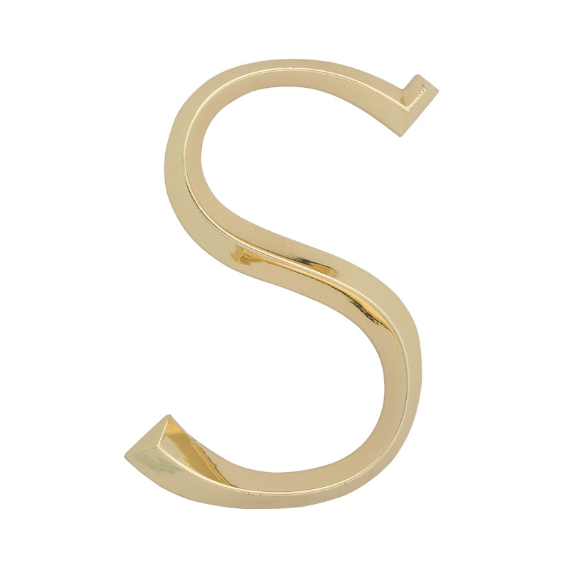 6 po  lettre de maison Classic, Nickel, S