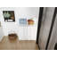 Armoire de rangement de salle de bain autoportante 36 po, portes à fermeture douce, blanc brillant, contreplaqué, emballage KD, combinaison de 12 po x 3 po (convient pour la salle de bain, la cuisine, la salle d'étude, la chambre à coucher, etc.)