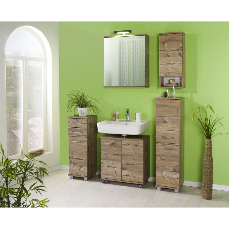 Isola Freestanding Linen Cabinet, Beige