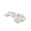 Canapé modulaire en forme de L en laine d'agneau moelleux blanc de 178,6 po, siège surdimensionné en peluche avec coussins décoratifs pour salon-192650698-192650702