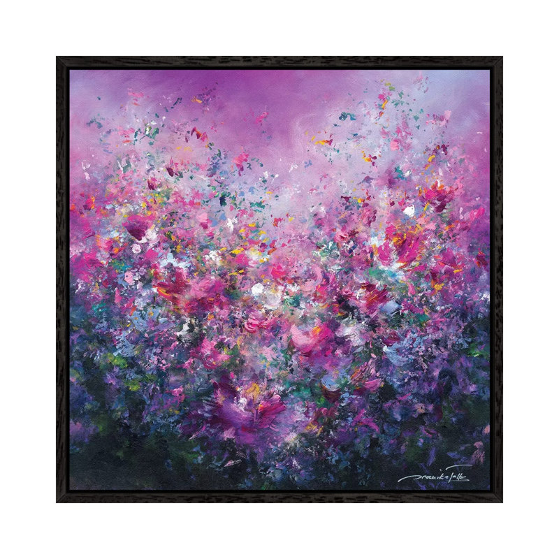 Spring Symphony by Jaanika Talts - Painting on Canvas, 66.04 cm H x 66.04 cm W, Black Framed Canvas