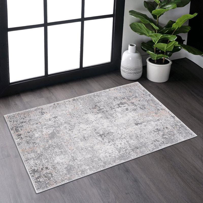 Lint-free, stylish, stain-resistant area rug, Rectangle 2' x 3'