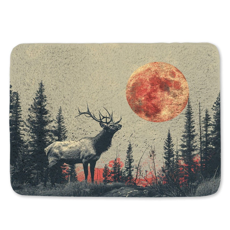 Lanylah Microfiber / Microsuede Non-Slip Bath Mat, 21"W x 34"L