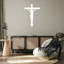Art mural croix en crucifix - décoration murale religieuse chrétienne - silhouette de croix de Jésus-868344384-868344387