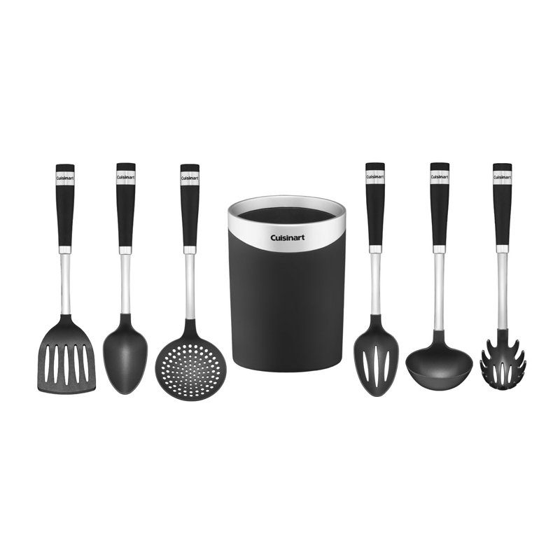 Cuisinart 7-Piece Black and Stainless Steel Cutlery Set