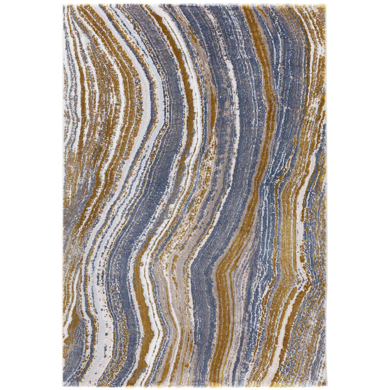 Stefanski Striped Area Rug, Rectangle 80 x 140cm