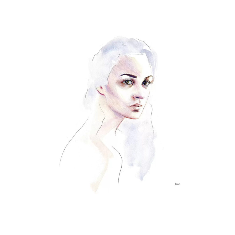 Cloud Hair by Heart Of Lily - Gallery-Wrapped Canvas Giclée on Canvas, Wrapped Canvas, 45.72 cm H x 45.72 cm W
