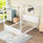 Wood Canopy Platform Bed-913470782