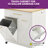 Berg Rolling Kitchen Island with Double Tilt Out Trash Can Storage Cabinet, Power Outlet