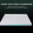 48'' W X 36'' D Acrylic Rectangular Shower Base Corner Double Threshold Shower Pan Walk-in Shower Tray in White with Center Drain Cover