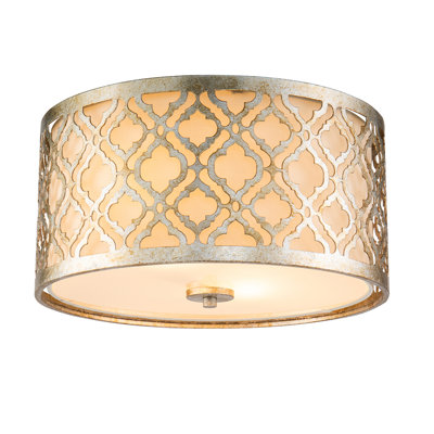 Molokai Arabella Flush Mount in Weathered Silver