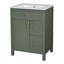 Meuble-lavabo de rangement avec lavabo en céramique-698099063