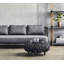 Loop 29.2" Wide Round Footstool Wide Ottoman-55818297