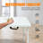 4ft Portable Folding Table Indoor&Outdoor Maximum Weight 135Kg Foldable Table for Camping White-390792642