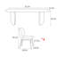 Ensemble de table de salle à manger rectangulaire de style italien-106444917-106444913