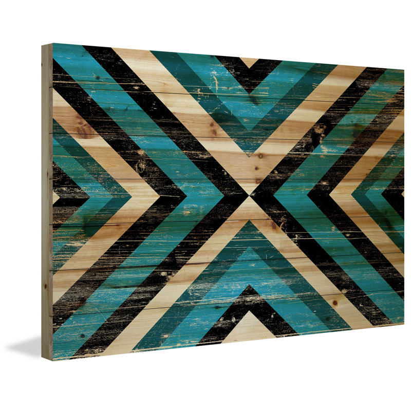 «Meet in Middle», reproduction sur bois, 24 po x 36 po