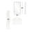 Rey Radius Corner Mirror with Shelf-47499200