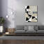 Toile épique «Monochrome Falls 4» par Cartissi, graffiti épique, 40 po x 54 po