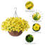 Panier de plantes artificielles à fleurs suspendues