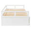 Lit de jour extensible avec couchette, lit de jour en bois avec couchette-797547418