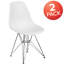 Chaise en plastique Daker avec base chromée-755139514