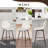 Moulton 26" Swivel Upholstered Counter Stools for Kitchen Island with Backrest and Footrest-488083754
