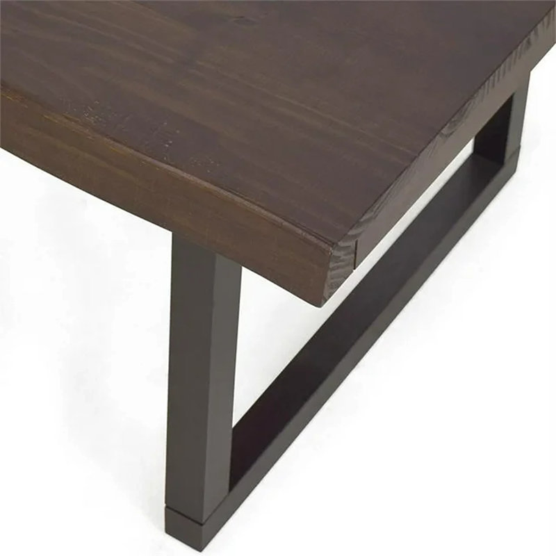 Table basse en bois massif Sehnaz