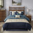 Serene Embroidered 7 Piece Comforter Set-1382140179-1382140176