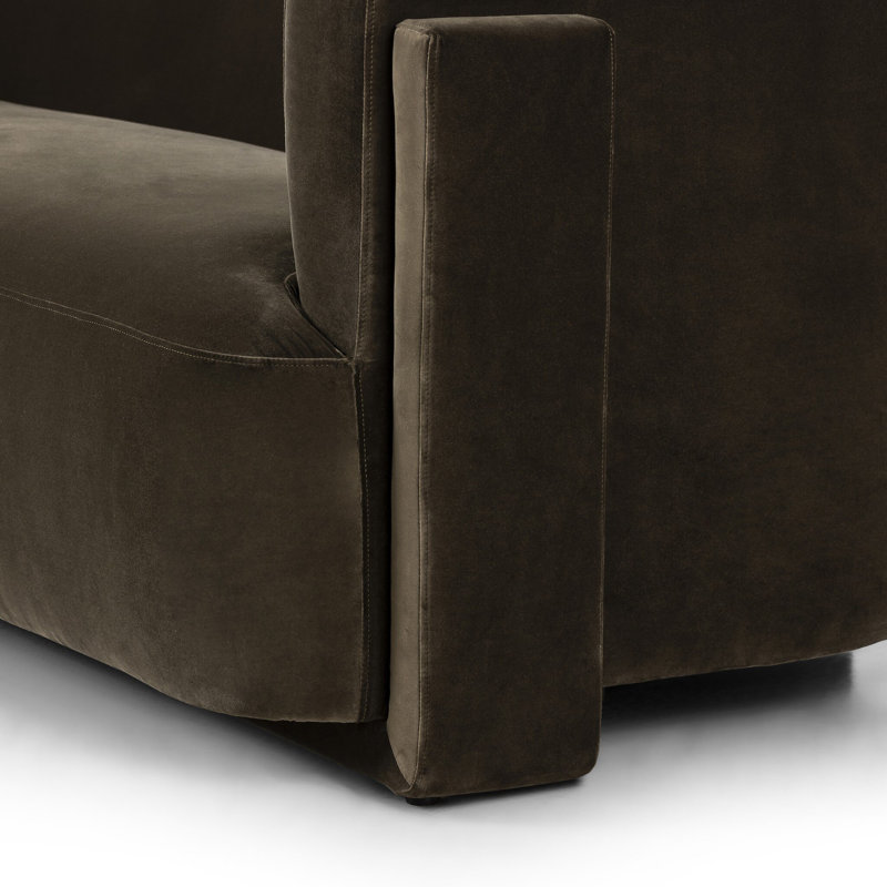 Hartley 95" Sofa, Surrey Olive Velvet