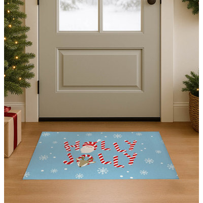 Holly Jolly Seasonal Indoor Door Mat